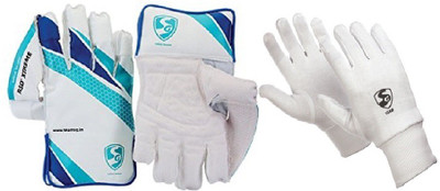 SG Combo of two, one pair of 'RSD Xtreme' cricket Wicket Keeping Gloves and one pair of 'Club' Inner Gloves (Men's) (Color On Availability)- Cricket Kit
SG Combo of two, one pair of 'RSD Xtreme' cricket Wicket Keeping Gloves and one pair of 'Club' Inner Gloves (Men's) (Color On Availability)- Cricket Kit