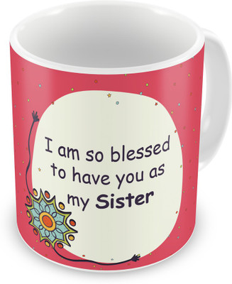 Indigifts Return Gift for Raksha Bandhan Rakhi Gifts for Sister on Bhaidooj Birthday Anniversary (IDSRAF16151) Ceramic Mug(330 ml), Multicolor;white
Indigifts Return Gift for Raksha Bandhan Rakhi Gifts for Sister on Bhaidooj Birthday Anniversary (IDSRAF16151) Ceramic Mug(330 ml), Multicolor;white