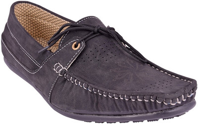 LeatherKraft Loafers For Men(Black