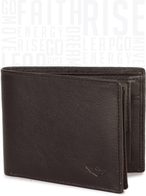 Metronaut Men Casual Black Genuine Leather Wallet(6 Card Slots), Brown
