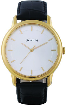 Sonata 7128YL02 Sleek Watch - For Men