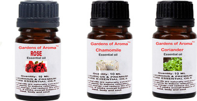 Gardens Of Aroma Rose, Chamomile And Coriander Essential Oil(10)
