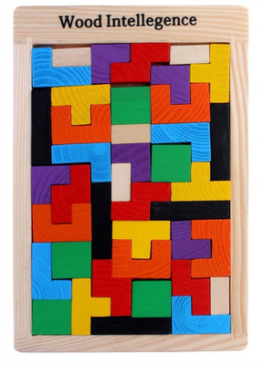 Trinkets & More - Tetris Wooden Jigsaw Puzzle (40 Pieces) | Wood Intelligence Game 2+Yrs(1 Pieces)
Trinkets & More - Tetris Wooden Jigsaw Puzzle (40 Pieces) | Wood Intelligence Game 2+Yrs(1 Pieces)