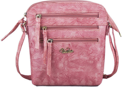 Voaka Women Casual Pink PU Sling Bag