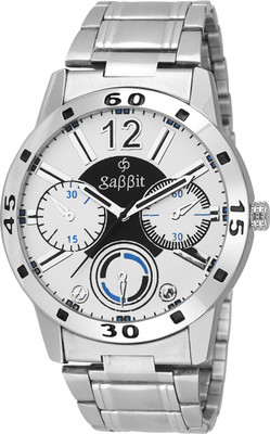 gabbit GT515 White Chronograph Pattern Watch - For Men