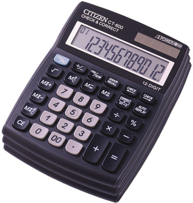 Citizen |Pack of 3| CT-600J Stealodeal |Pack of 3| CT-600J Basic Calculator(12 Digit)
Citizen |Pack of 3| CT-600J Stealodeal |Pack of 3| CT-600J Basic Calculator(12 Digit)