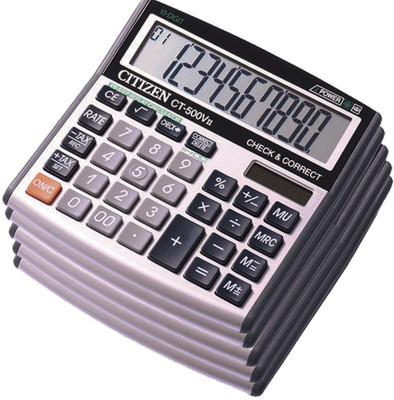 Citizen |Pack of 5|CT-500VII Stealodeal |Pack of 5| CT-500VII Basic Calculator(10 Digit)
Citizen |Pack of 5|CT-500VII Stealodeal |Pack of 5| CT-500VII Basic Calculator(10 Digit)
