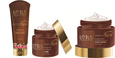 lotus herbals Dermo Spa Bulgarian Rose Skin Radiance Kit ( Day Crème 50gm + Night Crème 50gm + Face Wash 80gm )(Set of 3)
lotus herbals Dermo Spa Bulgarian Rose Skin Radiance Kit ( Day Crème 50gm + Night Crème 50gm + Face Wash 80gm )(Set of 3)