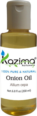 KAZIMA Onion Essential Oil (200ML) Pure Natural For Skin care & Hair treatment Hair Oil(200 ml)