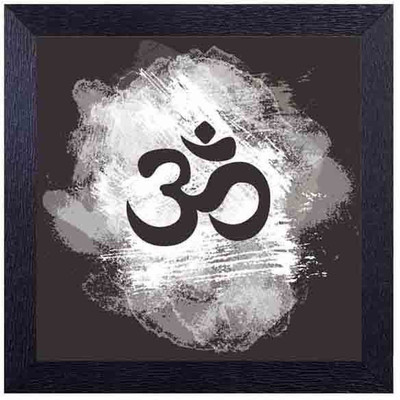 om Photographic Paper(14 inch X 14 inch, Framed)