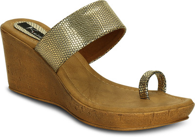 Kielz Women Gold Sandals