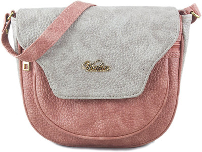 Voaka Women Casual Grey PU Sling Bag