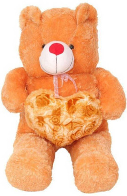 Samayra Toys Brown Teddy Bear with Heart 5 - 150 cm(Brown)