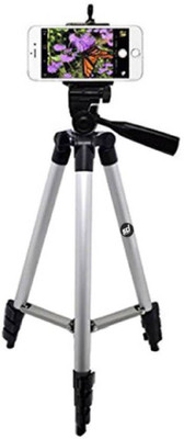 Mezire 105 Cm Tripod(Silver, Supports Up to 1000 g)