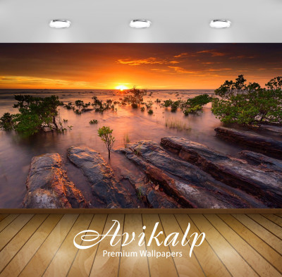 Avikalp Nature Wallpaper(60.96 cm X 91.44 cm)