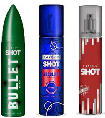 LAYERR SHOT RED STALLION FRAGRANT BODY + SHOT ABSOLUTE SERIES POWER FRAGRANT BODY SPRAY + SHOT BULLET BURST BODY PERFUME Body Spray - For Men(135 ml, Pack of 3)
LAYERR SHOT RED STALLION FRAGRANT BODY + SHOT ABSOLUTE SERIES POWER FRAGRANT BODY SPRAY + SHOT BULLET BURST BODY PERFUME Body Spray - For Men(135 ml, Pack of 3)
