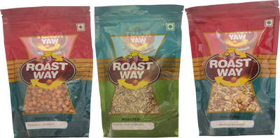 Roast Way Masala Chana & Moong Jor Garam & Navratan Mix Roasted Namkeen Combo(3)