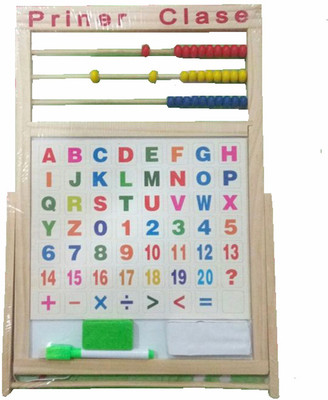 TALKING GANESHA Wooden Multipurpose Double Sided Learning & Educational writing board for children with abacus & english alphabets(Multicolor)
TALKING GANESHA Wooden Multipurpose Double Sided Learning & Educational writing board for children with abacus & english alphabets(Multicolor)