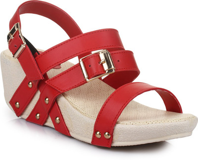 VAYONAA Women 05,Red Wedges