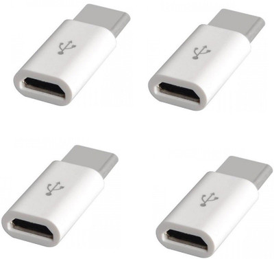 YTM (Pack of 4) Type C Adapter/ Converter From Micro Usb to Type C USB Adapter(White)
YTM (Pack of 4) Type C Adapter/ Converter From Micro Usb to Type C USB Adapter(White)
