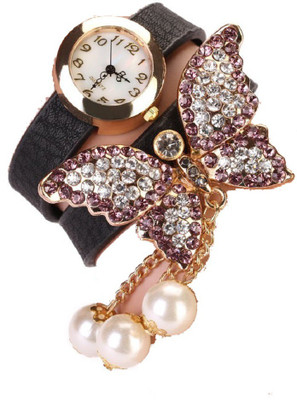 SOOMS LATEST AND FASHIONABLE BLACK BRACELET BEAUTIFUL BUTTERFLY PENDENT LADIES DESIGNER PARTY WEAR Watch - For Women
SOOMS LATEST AND FASHIONABLE BLACK BRACELET BEAUTIFUL BUTTERFLY PENDENT LADIES DESIGNER PARTY WEAR Watch - For Women