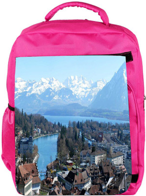 Snoogg Eco Friendly Canvas White Mounatins Designer Backpack Rucksack School Travel Unisex Casual Canvas Bag Bookbag Satchel 5 L Backpack(Pink)
Snoogg Eco Friendly Canvas White Mounatins Designer Backpack Rucksack School Travel Unisex Casual Canvas Bag Bookbag Satchel 5 L Backpack(Pink)