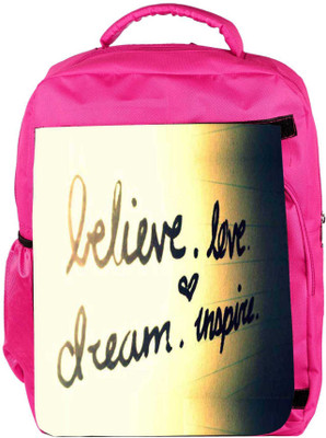 Snoogg Eco Friendly Canvas Believe Love Dream 2755 Backpack Rucksack School Travel Unisex Casual Canvas Bag Bookbag Satchel 5 L Backpack(Pink)
Snoogg Eco Friendly Canvas Believe Love Dream 2755 Backpack Rucksack School Travel Unisex Casual Canvas Bag Bookbag Satchel 5 L Backpack(Pink)