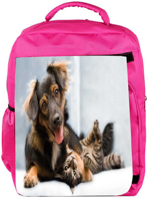 Snoogg Eco Friendly Canvas Dog Playing With Cat Designer Backpack Rucksack School Travel Unisex Casual Canvas Bag Bookbag Satchel 5 L Backpack(Pink)
Snoogg Eco Friendly Canvas Dog Playing With Cat Designer Backpack Rucksack School Travel Unisex Casual Canvas Bag Bookbag Satchel 5 L Backpack(Pink)