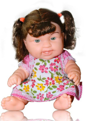 AM Enterprises Cute Printed Dress Doll(Multicolor)