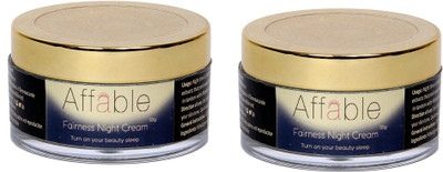Affable Fairness Night Cream (Pack of 2)(180 g)