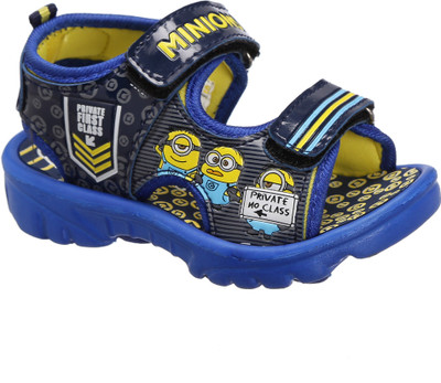Minions Boys Velcro Sports Sandals(Blue, Navy