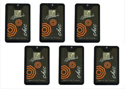 TFZ Chic Pocket Perfume 6 Pieces (Each Pcs 300 Sprays) Eau de Parfum - 120 ml(For Men & Women)
TFZ Chic Pocket Perfume 6 Pieces (Each Pcs 300 Sprays) Eau de Parfum - 120 ml(For Men & Women)
