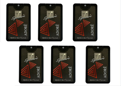 TFZ Adore Pocket Perfume 6 Pieces (Each Pcs 300 Sprays) Eau de Parfum - 120 ml(For Men & Women)
TFZ Adore Pocket Perfume 6 Pieces (Each Pcs 300 Sprays) Eau de Parfum - 120 ml(For Men & Women)