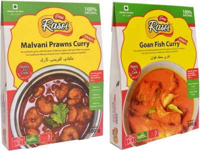 Desi Rasoi DESI RASOI Combo- Malvani Prawns Curry + Goan Fish Curry (Pack of 2) 600 g 600 g
Desi Rasoi DESI RASOI Combo- Malvani Prawns Curry + Goan Fish Curry (Pack of 2) 600 g 600 g