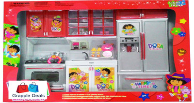 GRAPPLE DEALS Luxury Battery Operated Super Dora Kitchen Set with Light and Cooking Sound Toy for Kids
GRAPPLE DEALS Luxury Battery Operated Super Dora Kitchen Set with Light and Cooking Sound Toy for Kids