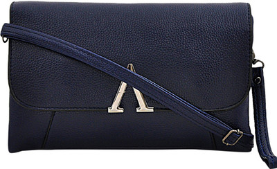 Mark & Keith Women Casual Blue PU Sling Bag