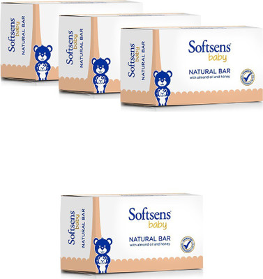 Softsens Baby Natural Bar Soap With Almond Oil & Honey (75gx4)(300 g, Pack of 4)
Softsens Baby Natural Bar Soap With Almond Oil & Honey (75gx4)(300 g, Pack of 4)