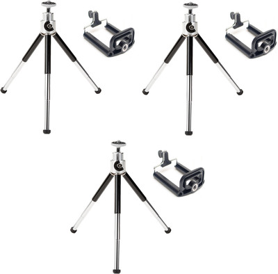 ReTrack 3PC SET OF Adjustable Mini Mobile Phone Camera Stand Clip Bracket Holder Tripod(Black, Supports Up to 500 g)
ReTrack 3PC SET OF Adjustable Mini Mobile Phone Camera Stand Clip Bracket Holder Tripod(Black, Supports Up to 500 g)