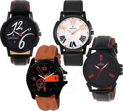 ADIXION 95021015133st1013nlb1nla2nla18nl01 Four Watch Combo Man Stainless Steel Watches with Genuine Leather Strep Watch - For Boys
ADIXION 95021015133st1013nlb1nla2nla18nl01 Four Watch Combo Man Stainless Steel Watches with Genuine Leather Strep Watch - For Boys
