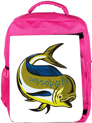 Snoogg Eco Friendly Canvas Dorado Dolphin Fish Mahi Mahi Jumping Backpack Rucksack School Travel Unisex Casual Canvas Bag Bookbag Satchel 5 L Backpack(Pink)
Snoogg Eco Friendly Canvas Dorado Dolphin Fish Mahi Mahi Jumping Backpack Rucksack School Travel Unisex Casual Canvas Bag Bookbag Satchel 5 L Backpack(Pink)