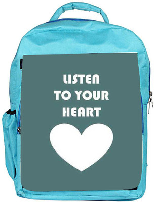 Snoogg Eco Friendly Canvas Listen To Your Heart Backpack Rucksack School Travel Unisex Casual Canvas Bag Bookbag Satchel 5 L Backpack(Blue)
Snoogg Eco Friendly Canvas Listen To Your Heart Backpack Rucksack School Travel Unisex Casual Canvas Bag Bookbag Satchel 5 L Backpack(Blue)