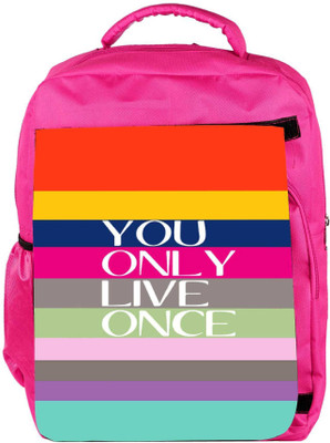 Snoogg Eco Friendly Canvas Yolo Backpack Rucksack School Travel Unisex Casual Canvas Bag Bookbag Satchel 5 L Backpack(Pink)
Snoogg Eco Friendly Canvas Yolo Backpack Rucksack School Travel Unisex Casual Canvas Bag Bookbag Satchel 5 L Backpack(Pink)
