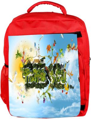 Snoogg Eco Friendly Canvas Thank You Designer Backpack Rucksack School Travel Unisex Casual Canvas Bag Bookbag Satchel 5 L Backpack(Red)
Snoogg Eco Friendly Canvas Thank You Designer Backpack Rucksack School Travel Unisex Casual Canvas Bag Bookbag Satchel 5 L Backpack(Red)