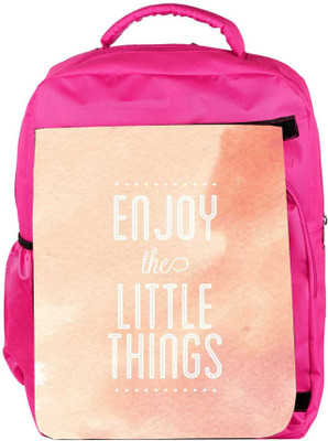 Snoogg Eco Friendly Canvas Enjoy The Little Things Backpack Rucksack School Travel Unisex Casual Canvas Bag Bookbag Satchel 5 L Backpack(Pink)
Snoogg Eco Friendly Canvas Enjoy The Little Things Backpack Rucksack School Travel Unisex Casual Canvas Bag Bookbag Satchel 5 L Backpack(Pink)