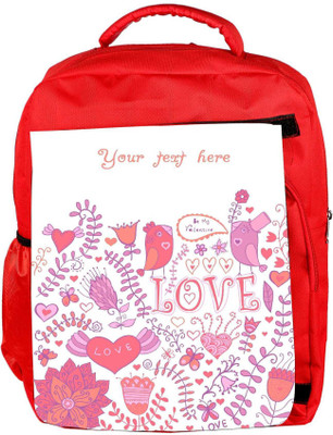 Snoogg Eco Friendly Canvas Your Text Here White Pattern Designer Backpack Rucksack School Travel Unisex Casual Canvas Bag Bookbag Satchel 5 L Backpack(Red)
Snoogg Eco Friendly Canvas Your Text Here White Pattern Designer Backpack Rucksack School Travel Unisex Casual Canvas Bag Bookbag Satchel 5 L Backpack(Red)