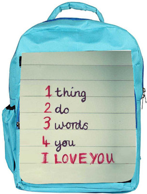 Snoogg Eco Friendly Canvas Love Quotes Motorola E / Moto E Backpack Rucksack School Travel Unisex Casual Canvas Bag Bookbag Satchel 5 L Backpack(Blue)
Snoogg Eco Friendly Canvas Love Quotes Motorola E / Moto E Backpack Rucksack School Travel Unisex Casual Canvas Bag Bookbag Satchel 5 L Backpack(Blue)