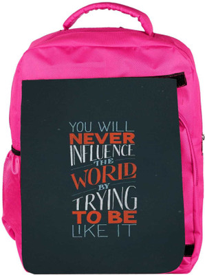 Snoogg Eco Friendly Canvas Never Be Like It Backpack Rucksack School Travel Unisex Casual Canvas Bag Bookbag Satchel 5 L Backpack(Pink)
Snoogg Eco Friendly Canvas Never Be Like It Backpack Rucksack School Travel Unisex Casual Canvas Bag Bookbag Satchel 5 L Backpack(Pink)