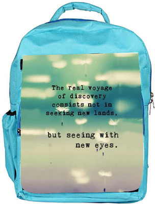Snoogg Eco Friendly Canvas Seeing With New Eyes Backpack Rucksack School Travel Unisex Casual Canvas Bag Bookbag Satchel 5 L Backpack(Blue)
Snoogg Eco Friendly Canvas Seeing With New Eyes Backpack Rucksack School Travel Unisex Casual Canvas Bag Bookbag Satchel 5 L Backpack(Blue)