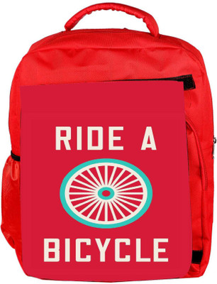 Snoogg Eco Friendly Canvas Ride A Bicycle Poster Large 2849 Backpack Rucksack School Travel Unisex Casual Canvas Bag Bookbag Satchel 5 L Backpack(Red)
Snoogg Eco Friendly Canvas Ride A Bicycle Poster Large 2849 Backpack Rucksack School Travel Unisex Casual Canvas Bag Bookbag Satchel 5 L Backpack(Red)