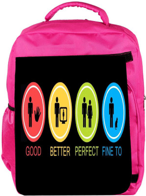 Snoogg Eco Friendly Canvas Good Better Perfect Fine Too Backpack Rucksack School Travel Unisex Casual Canvas Bag Bookbag Satchel 5 L Backpack(Pink)
Snoogg Eco Friendly Canvas Good Better Perfect Fine Too Backpack Rucksack School Travel Unisex Casual Canvas Bag Bookbag Satchel 5 L Backpack(Pink)
